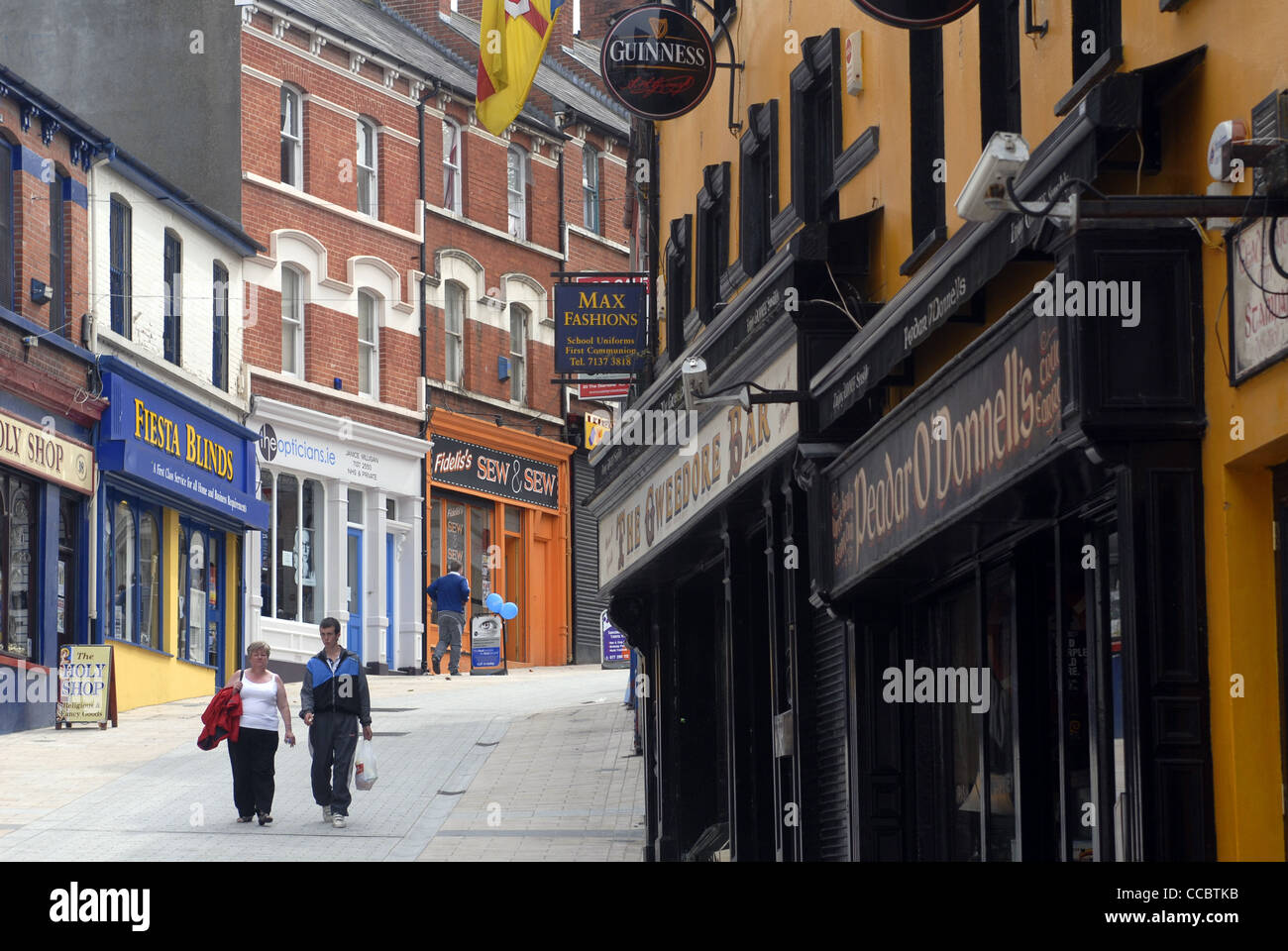 Waterloo Street, Derry, Londonderry, County Derry, Ulster, North Ireland, UK, Europe Stock Photo