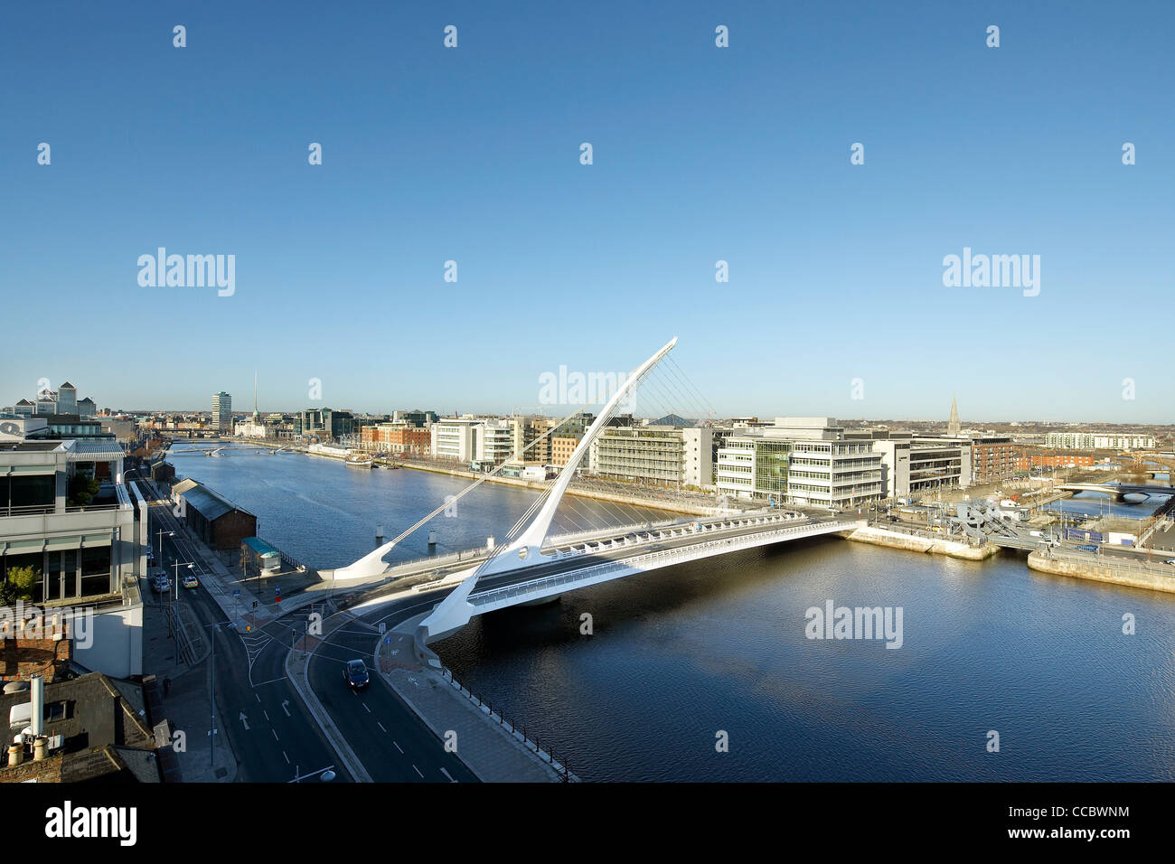 samuel beckett bridge, santiago calatrava, dublin, ireland, 2009 Stock Photo