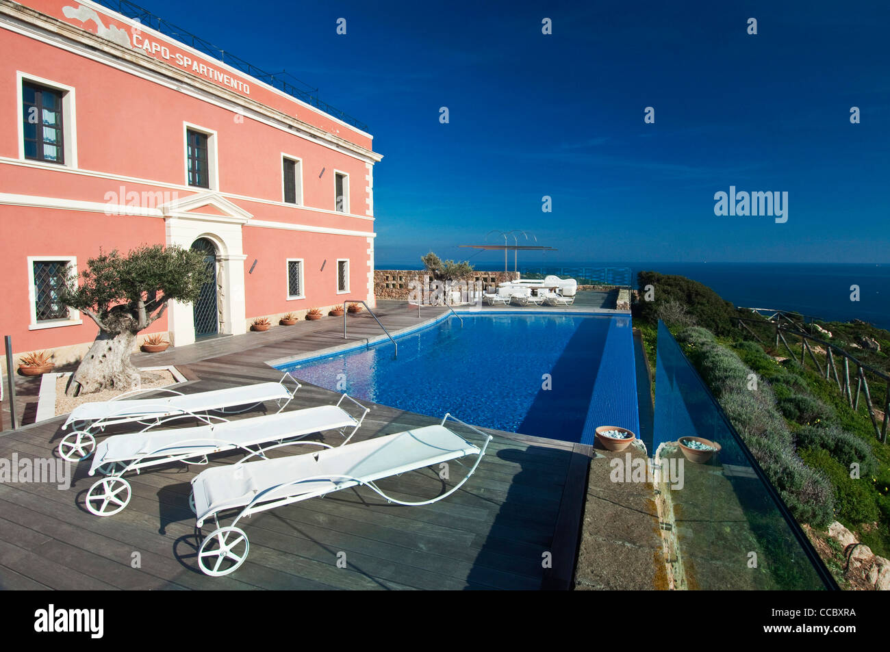 Hotel Capo Spartivento Lighthouse, Chia, Domus de Maria, Cagliari District,  Sardinia, Italy Stock Photo - Alamy