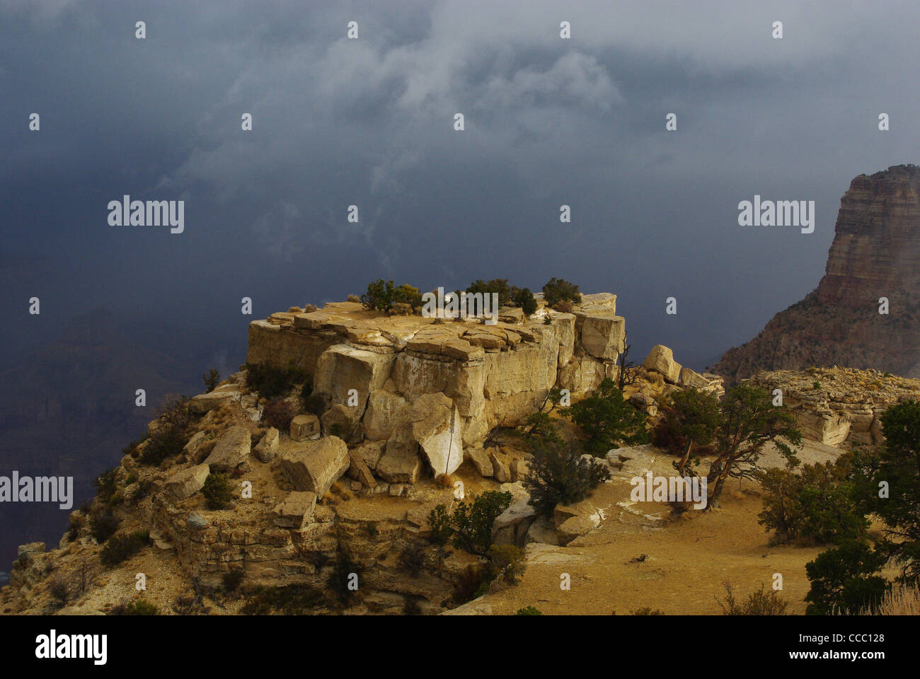 Storm over Grand Canyon, Arizona Stock Photo - Alamy