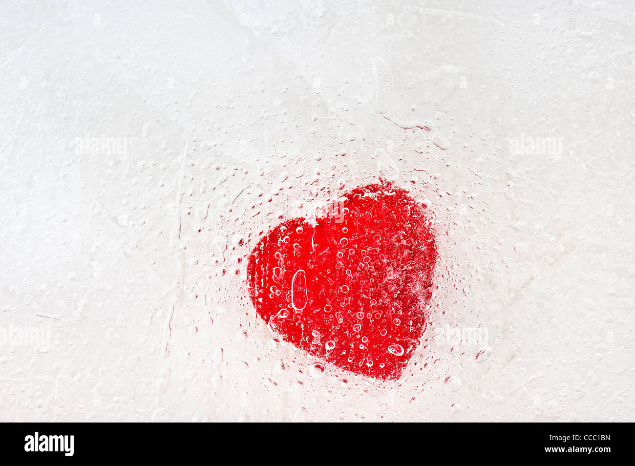 Frozen heart Stock Photo Alamy