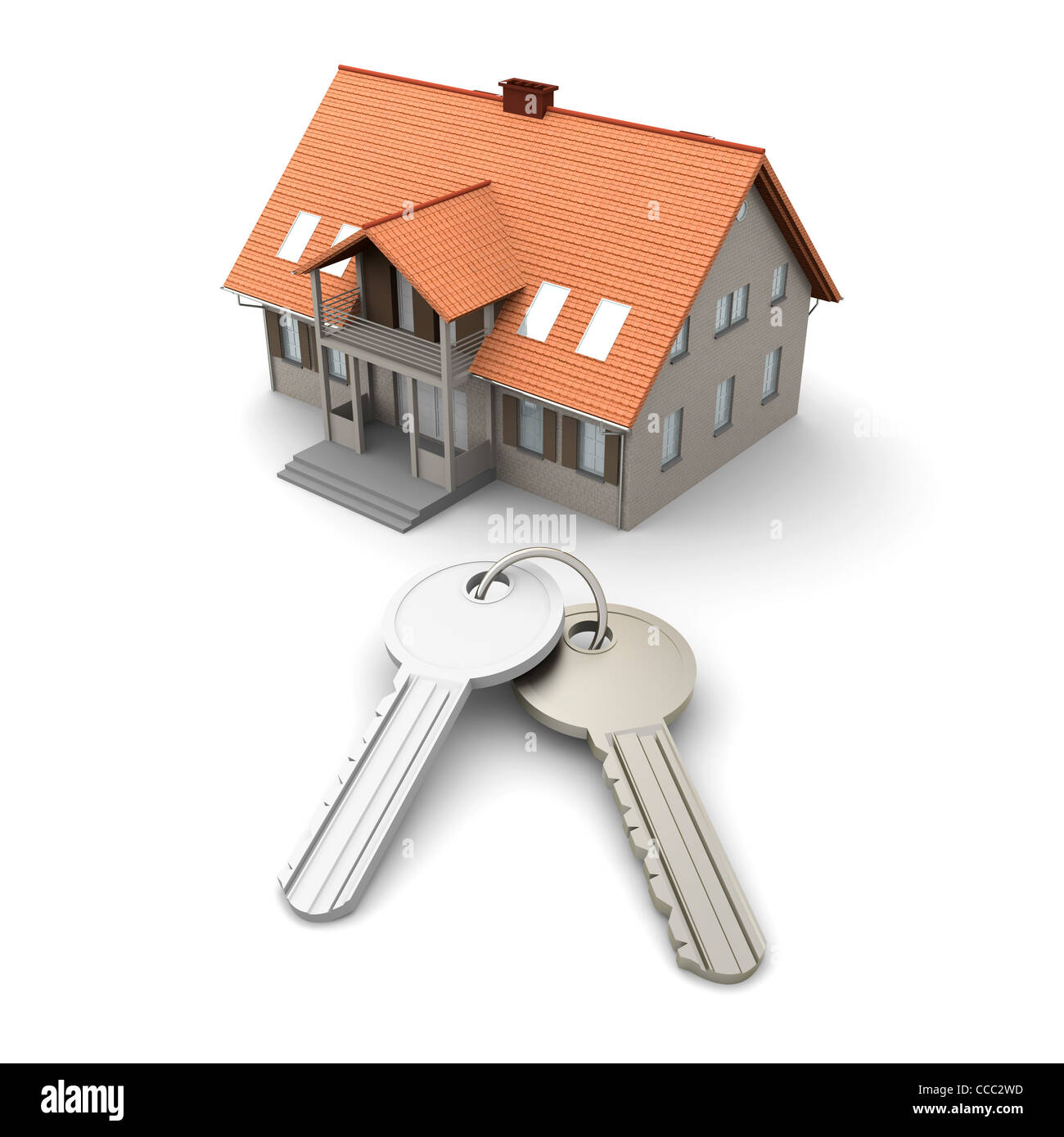 House and a pair of Keys Stock Photo - Alamy