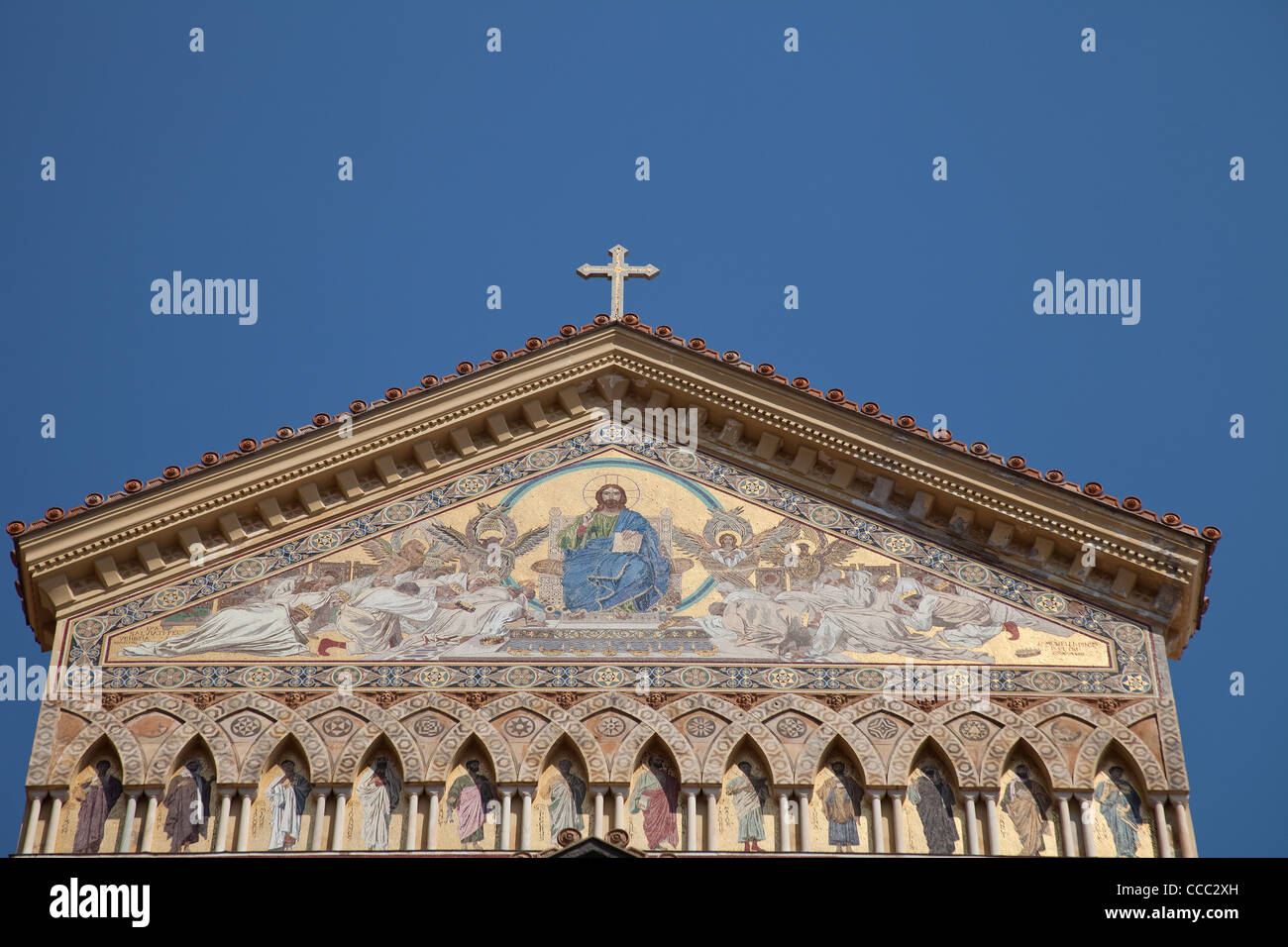 Cathedral of saint. Andrew (Santa Andreas, in Amalfi, on the world famous Amalfi coast, in Italy. Stock Photo