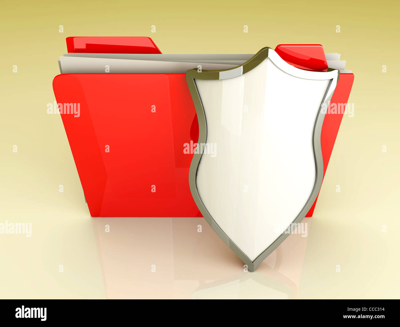 Protected File Folder Protected shield document icon hi-res stock photography and images - Alamy