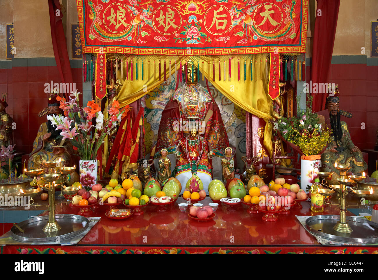 Fruit Offerings To The Goddess Tin Hau Temple Stanley Hong Kong