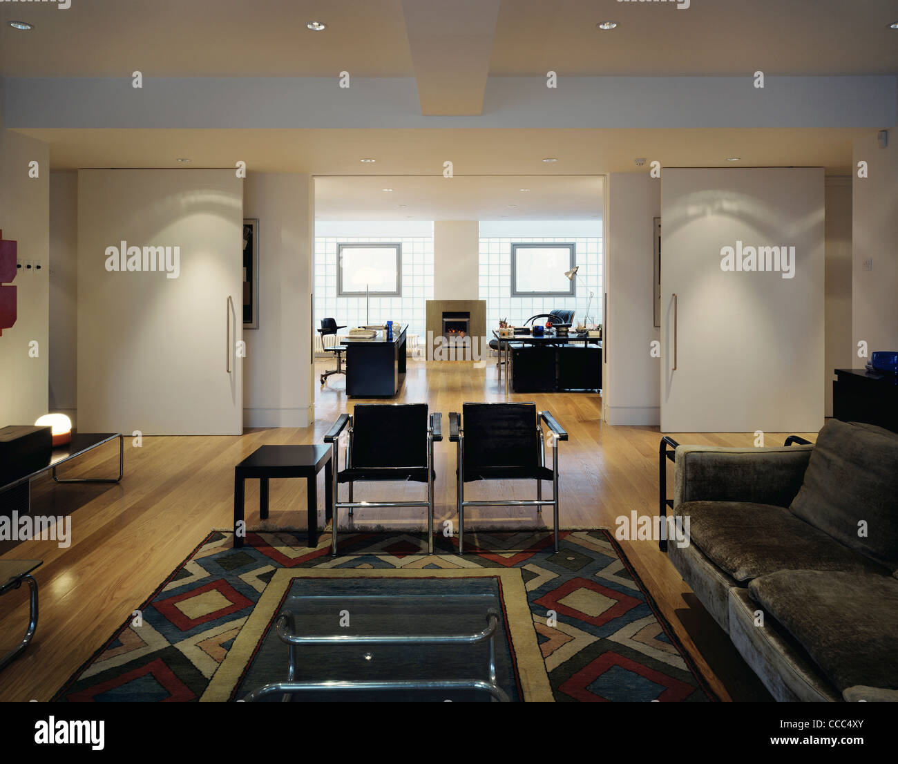 Loft Conversion Study LOFT CONVERSION VIEW FROM THE LIVING ROOM TOWARDS THE STUDY, WITH THE ...