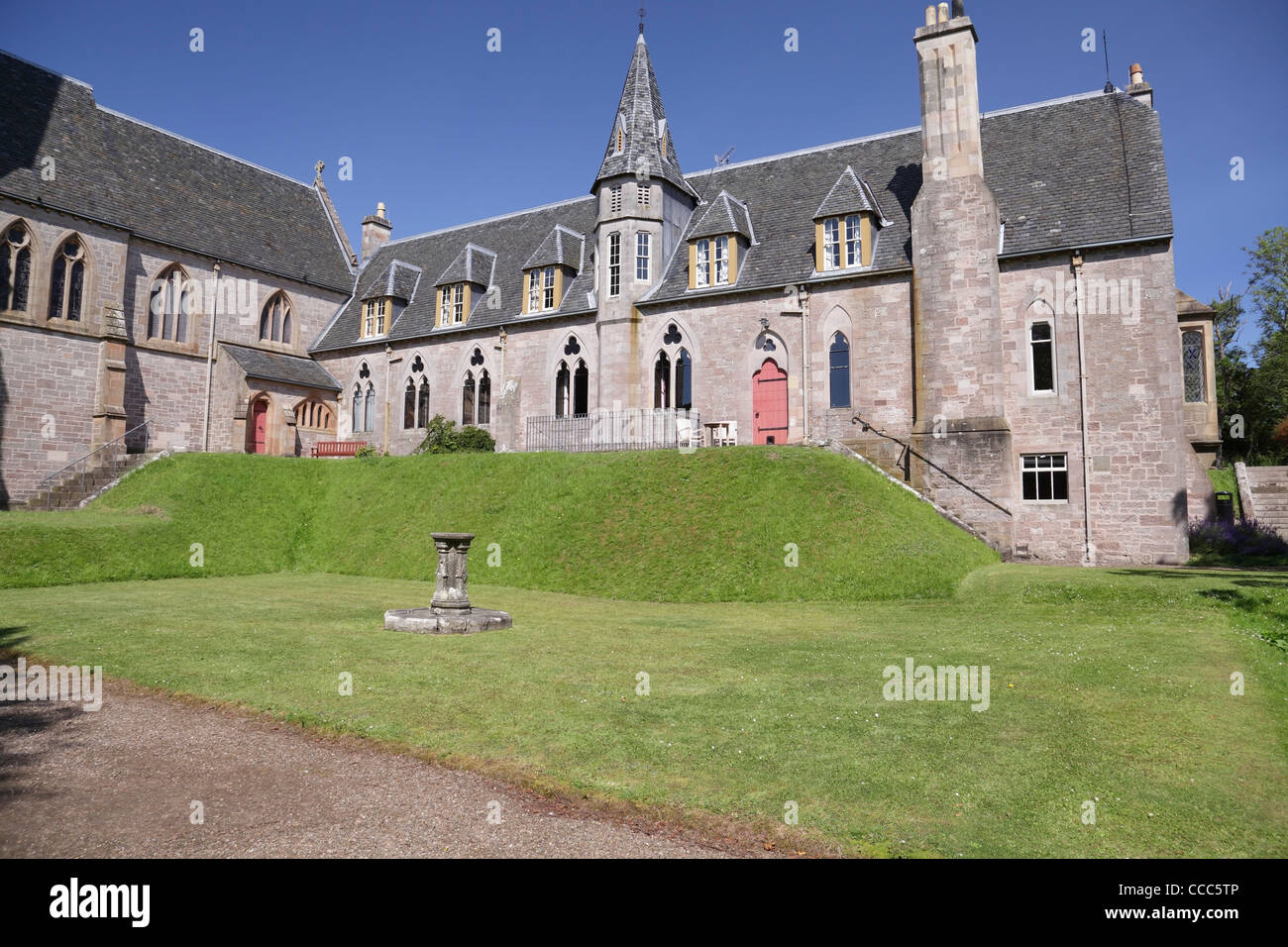 The College Building at the Cathedral of The Isles in Millport on the Island of Great Cumbrae, Ayrshire, Scotland, UK Stock Photo