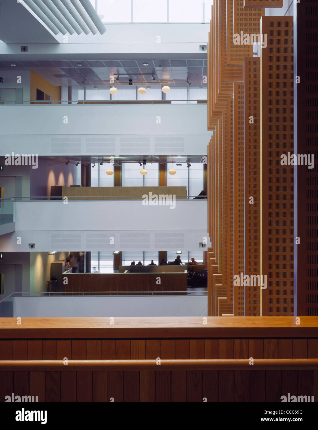 BBC MEDIA VILLAGE MEDIA CENTRE ATRIUM Stock Photo Alamy