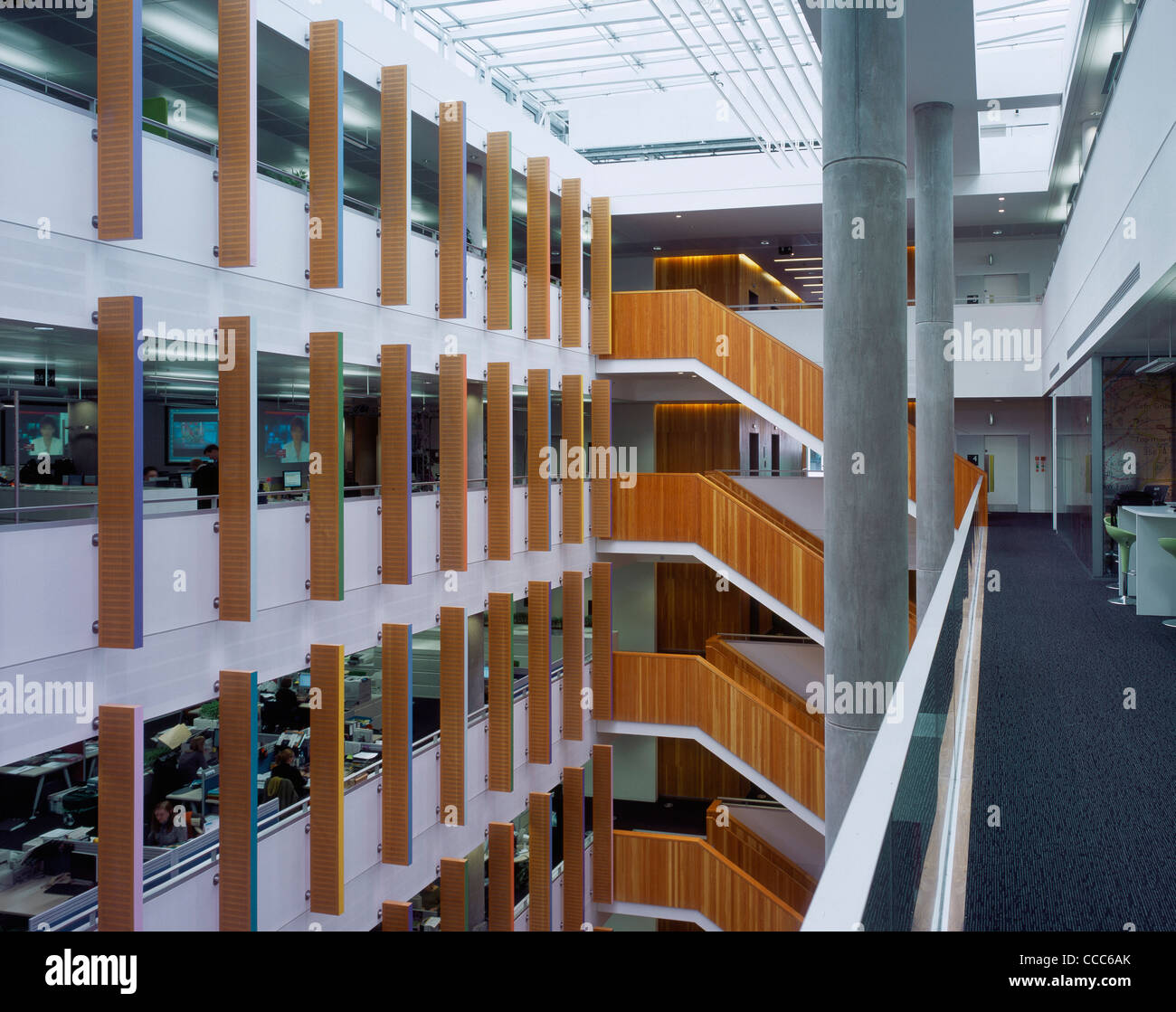 BBC MEDIA VILLAGE MEDIA CENTRE ATRIUM Stock Photo - Alamy