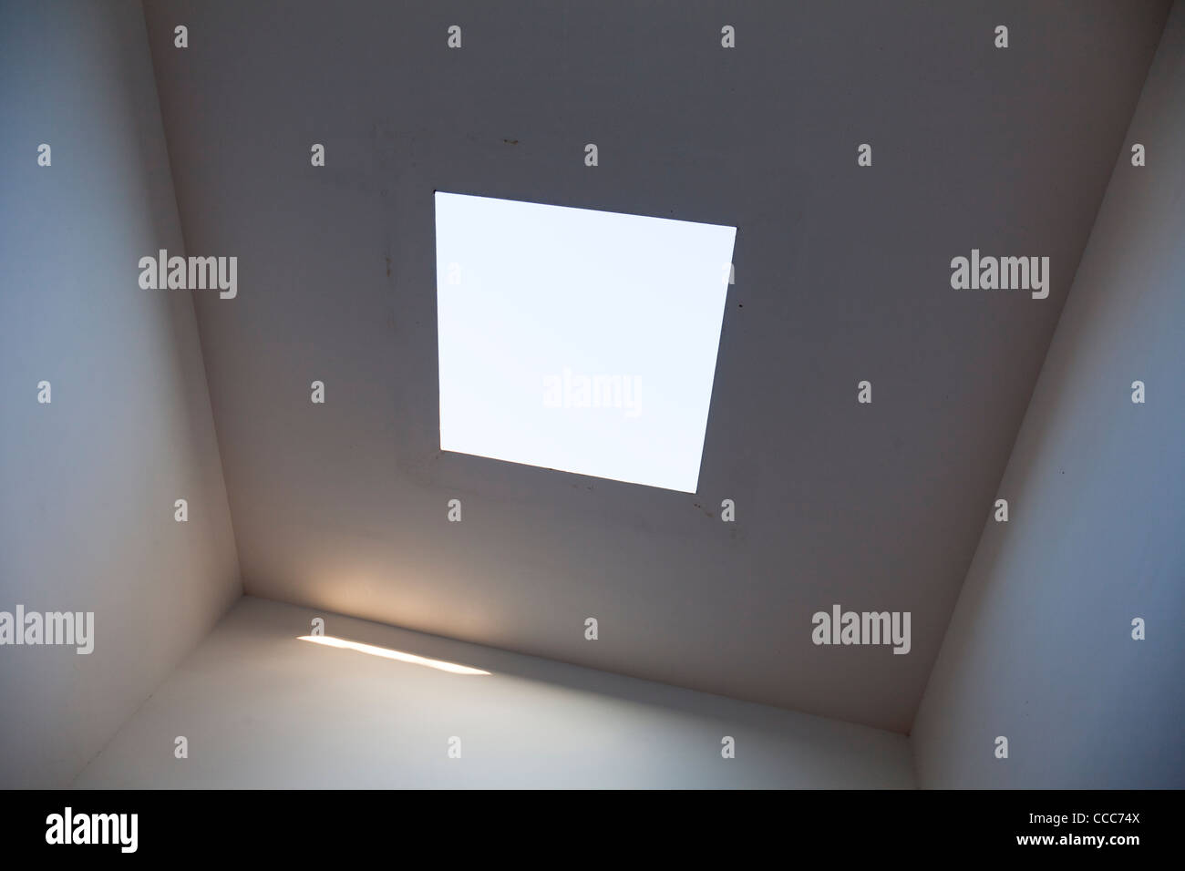 Roof light in the Deer Shelter by James Turrell at Yorkshire Sculpture