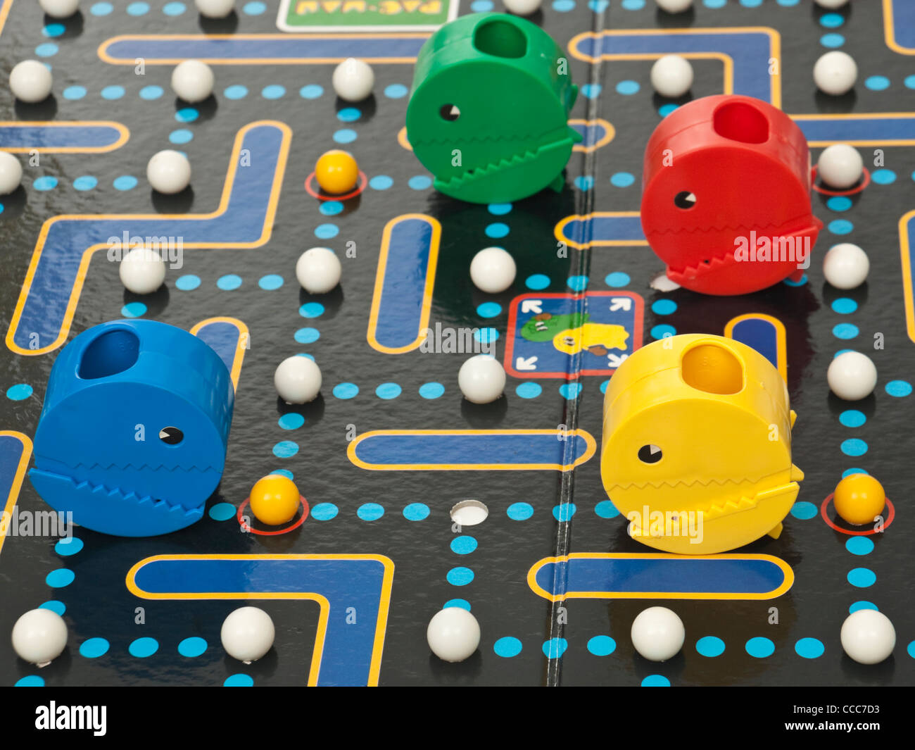 Vintage 1980's Pac-Man board game version of the classic arcade game by NAMCO Stock Photo