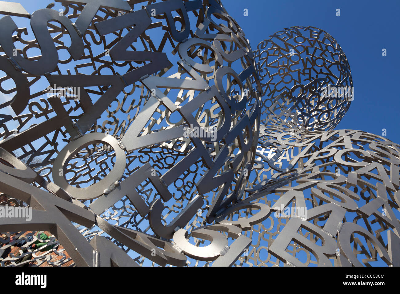 House of Knowledge by Jaume Plensa at Yorkshire Sculpture Park,UK Stock