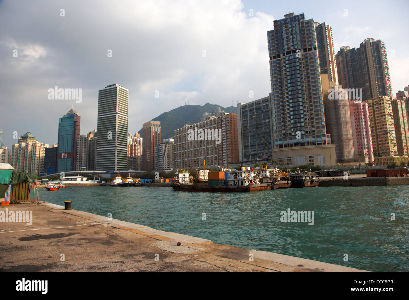 small pier in western district hong kong hksar china asia Stock Photo