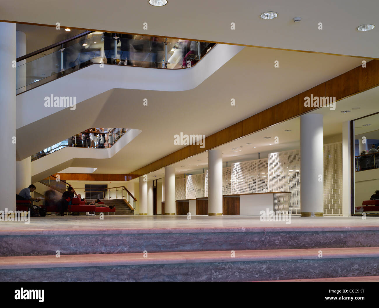 ROYAL FESTIVAL HALL WATERLOO STAIRS AND CLOAKROOM Stock Photo - Alamy