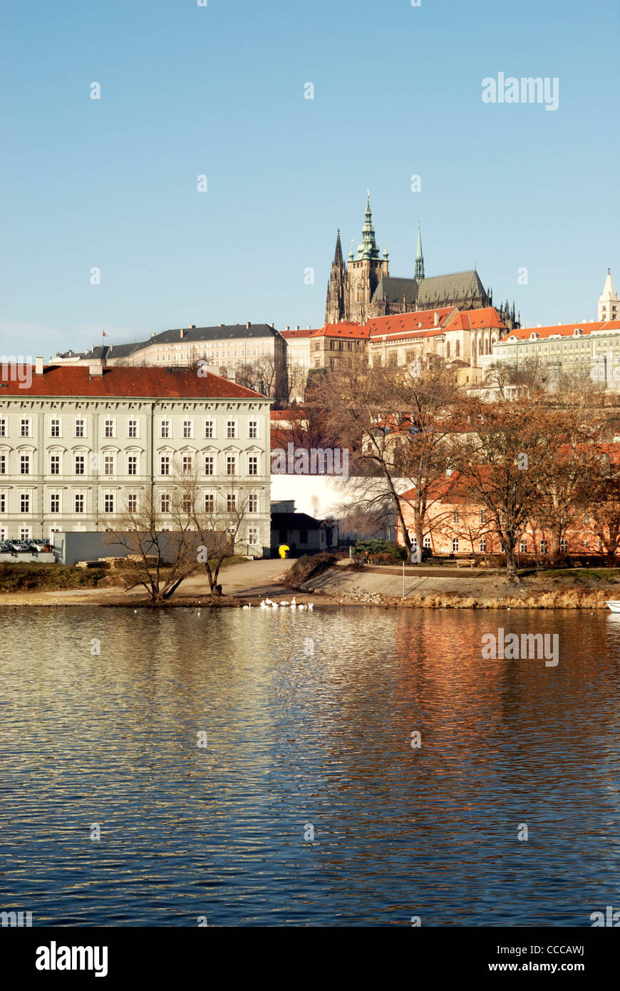 Prague Castle & St Vitus Cathedral Prague Czech Republic Stock Photo
