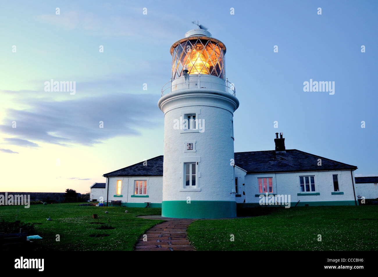 St Bees Head Lighthouse, Cumbria Stock Photo Alamy