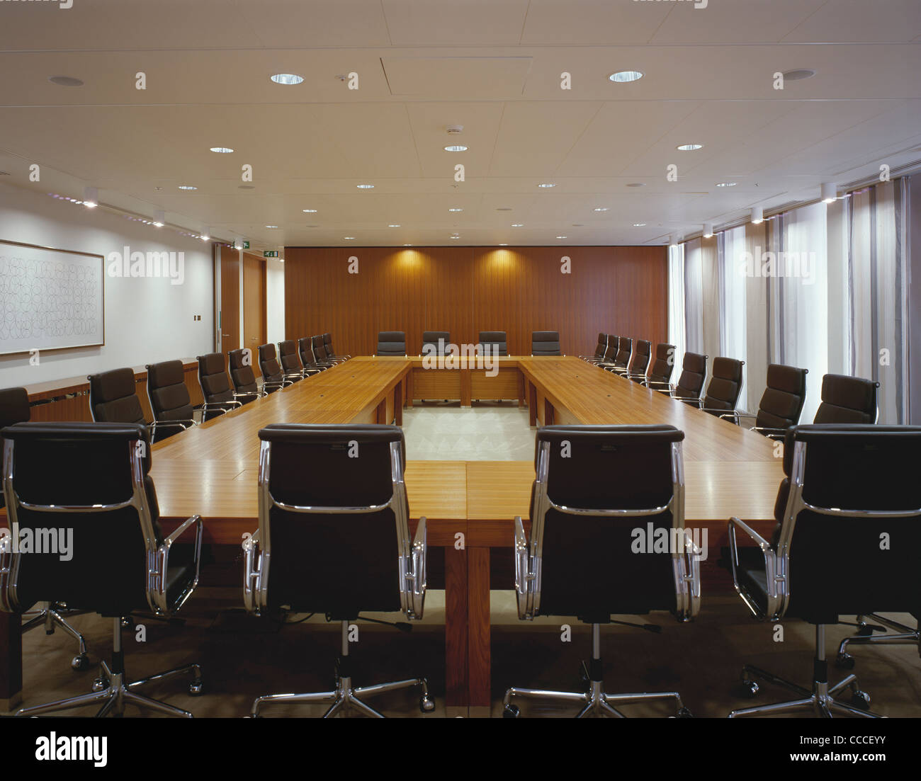 MELLON FINANCIAL CENTRE BOARDROOM Stock Photo Alamy