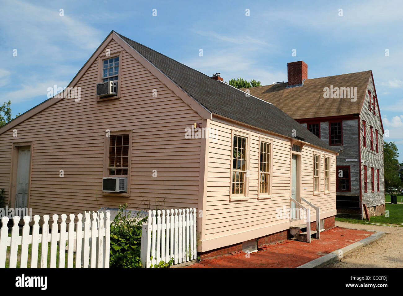 Houses in Strawberry Banke, Portsmouth, New Hampshire Stock Photo