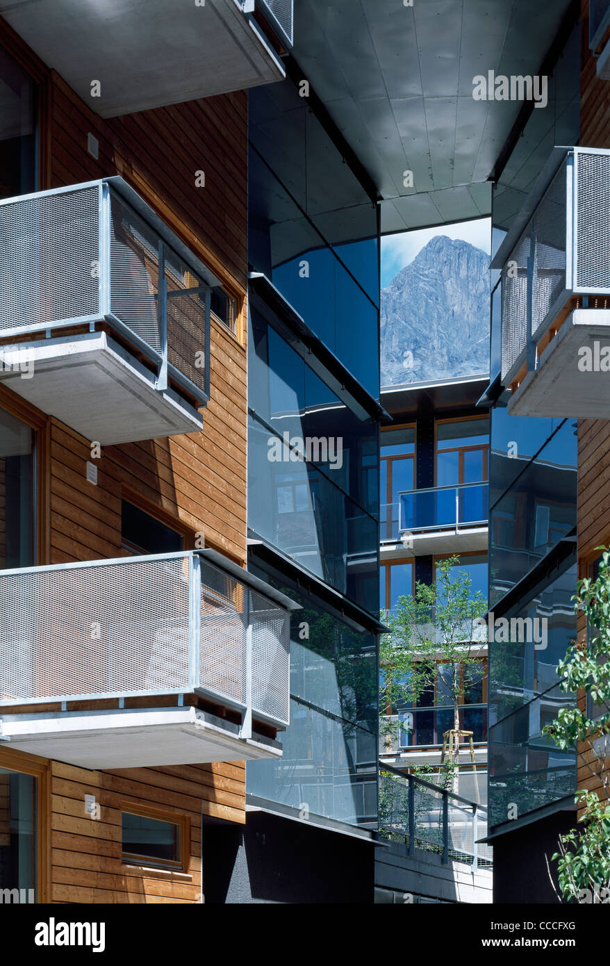 Social Housing Tirol, Innsbruck, Austria, Driendl, 2002 Stock