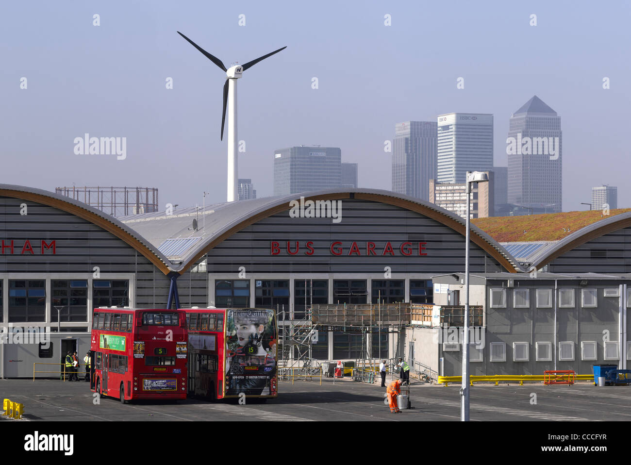Tfl West Ham Bus Garage West Ham United Kingdom 2010 Stock