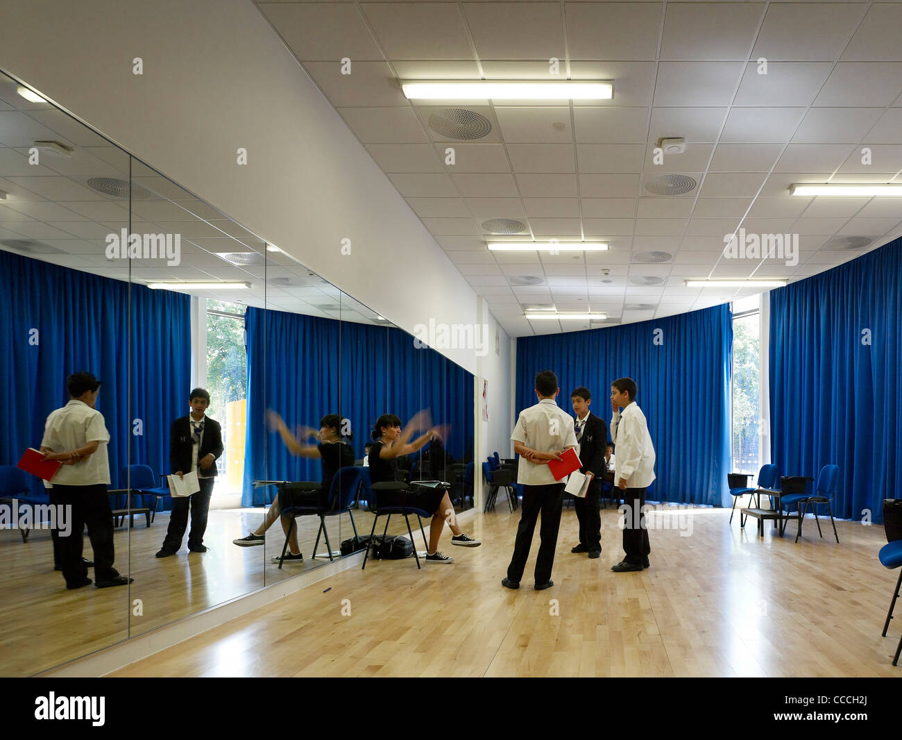 drama studio - a new co-educational comprehensive secondary school in the  London Borough of Islington Stock Photo - Alamy