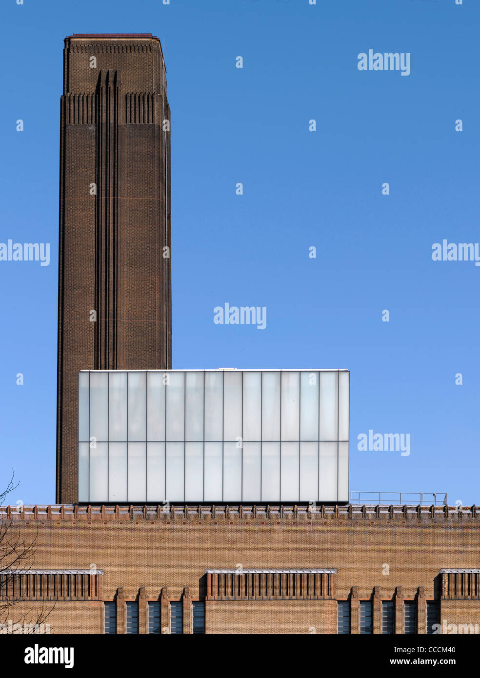 Tate Modern, Herzog & de Meuron, London 2011-Exterior View Stock Photo