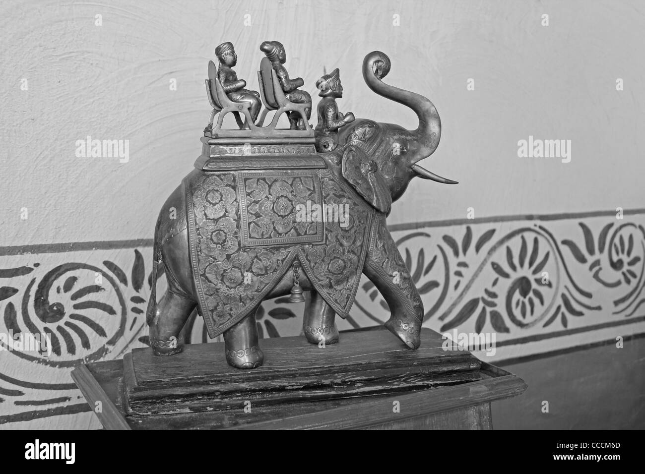 Brass Made Elephant Stock Photo