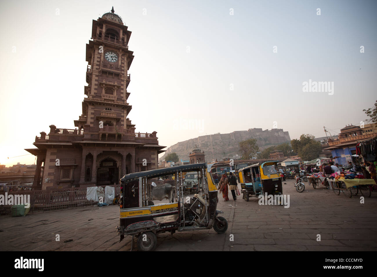 The Clock Tower and Sardar Girdikot Market, in Jodhpur, in Rajasthan