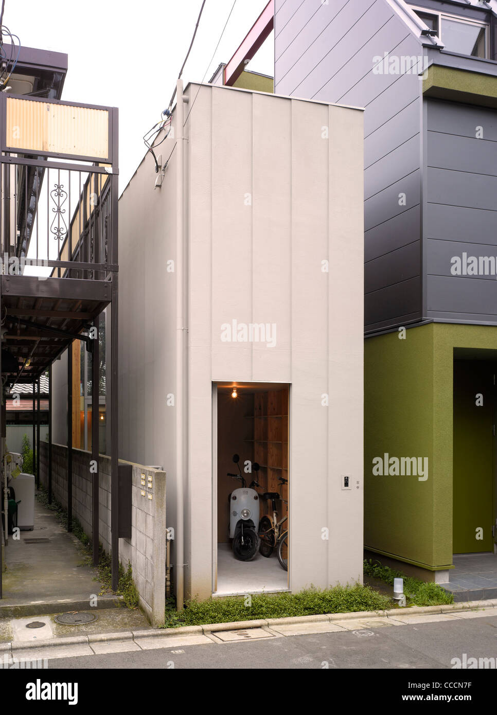 NEAR HOUSE, TOKYO, MOUNT FUJI ARCHITECTS 2010-STREET VIEW Stock Photo