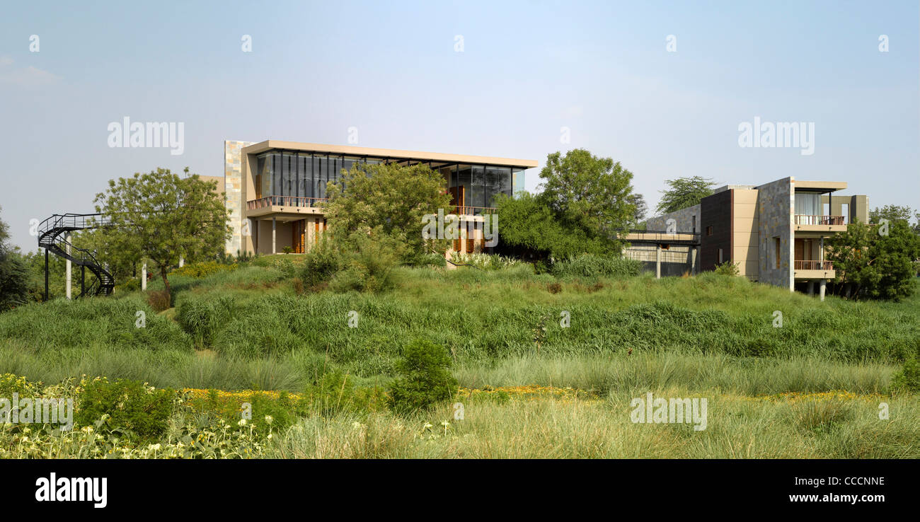 The Bridge House, Baroda, India, 2011, Anekit Bagwat, Landscape India-overall view from below Stock Photo