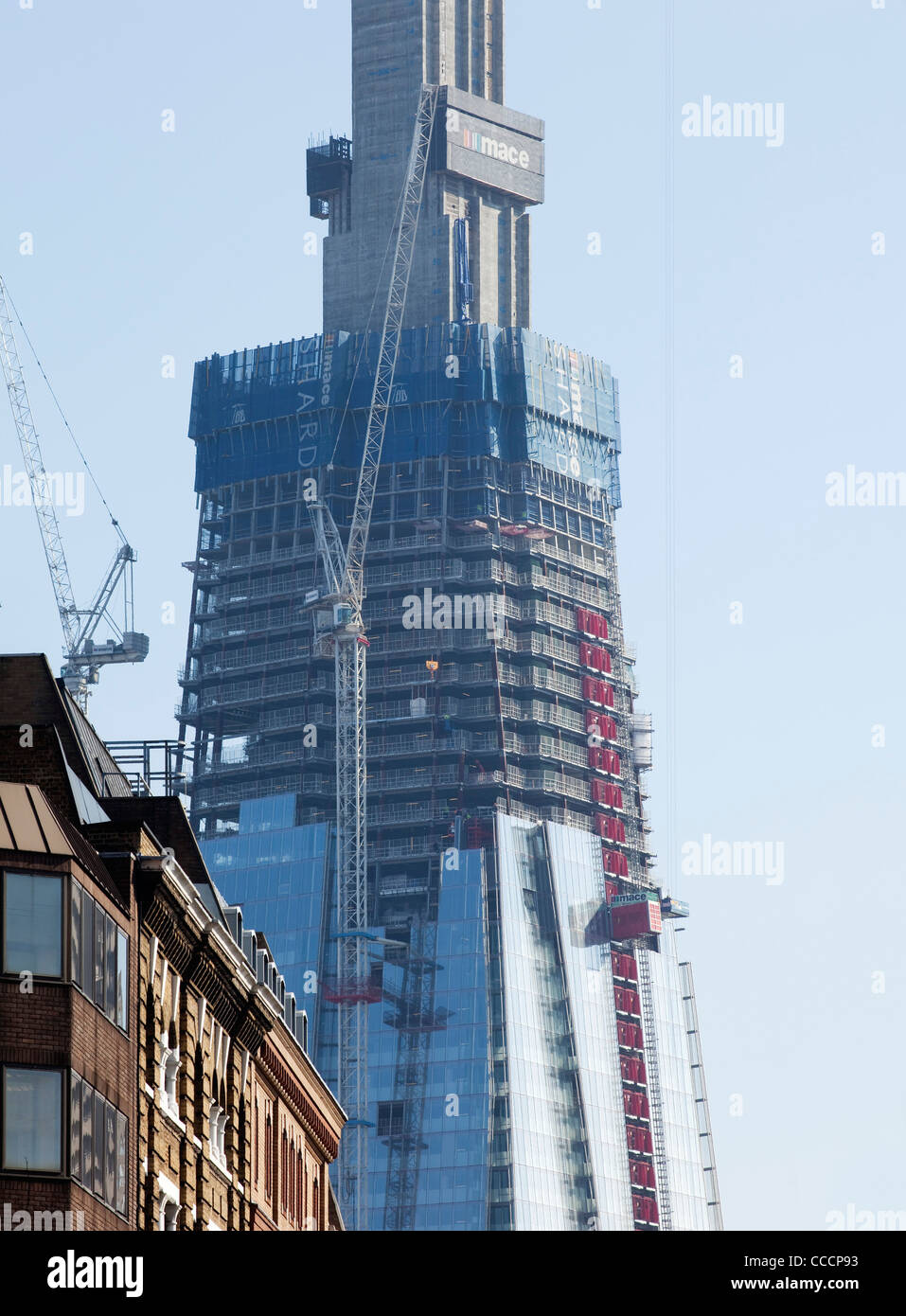 London Bridge Tower, Also Known As The Shard Is A 72 Story Mixed Use Tower Located On The South Bank Of The River Thames.The Stock Photo