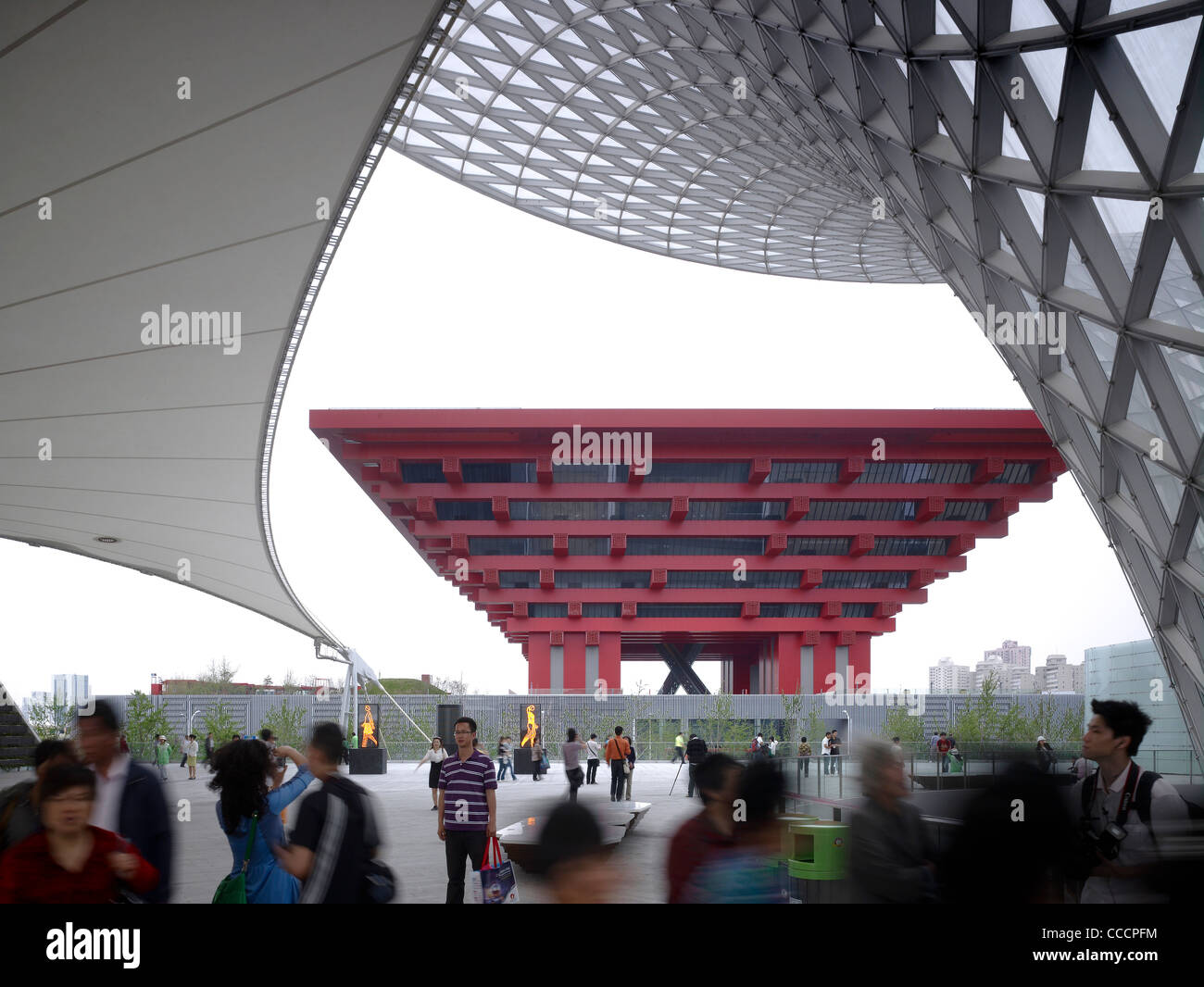 Pavilion Features  The Main Structure Of The China Pavilion, The Crown Of The East Stock Photo