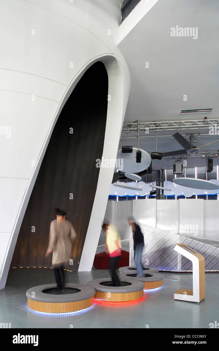 the musicboxlike singapore pavilion twostory structure urban symphony theme theme inspired