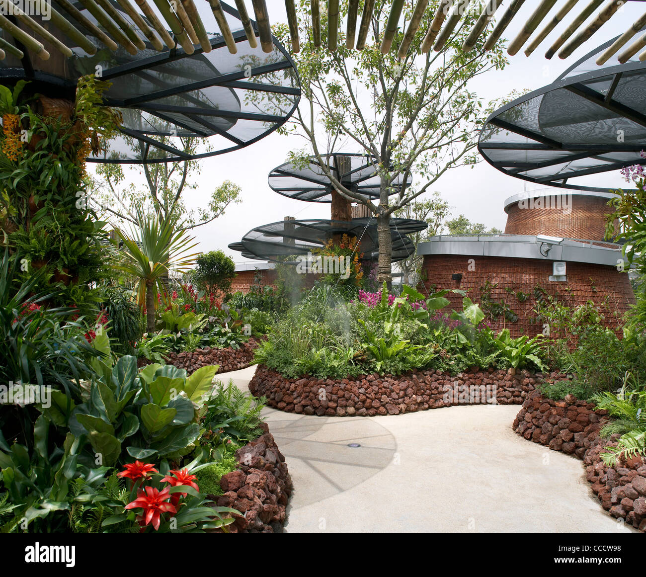 the musicboxlike singapore pavilion twostory structure urban