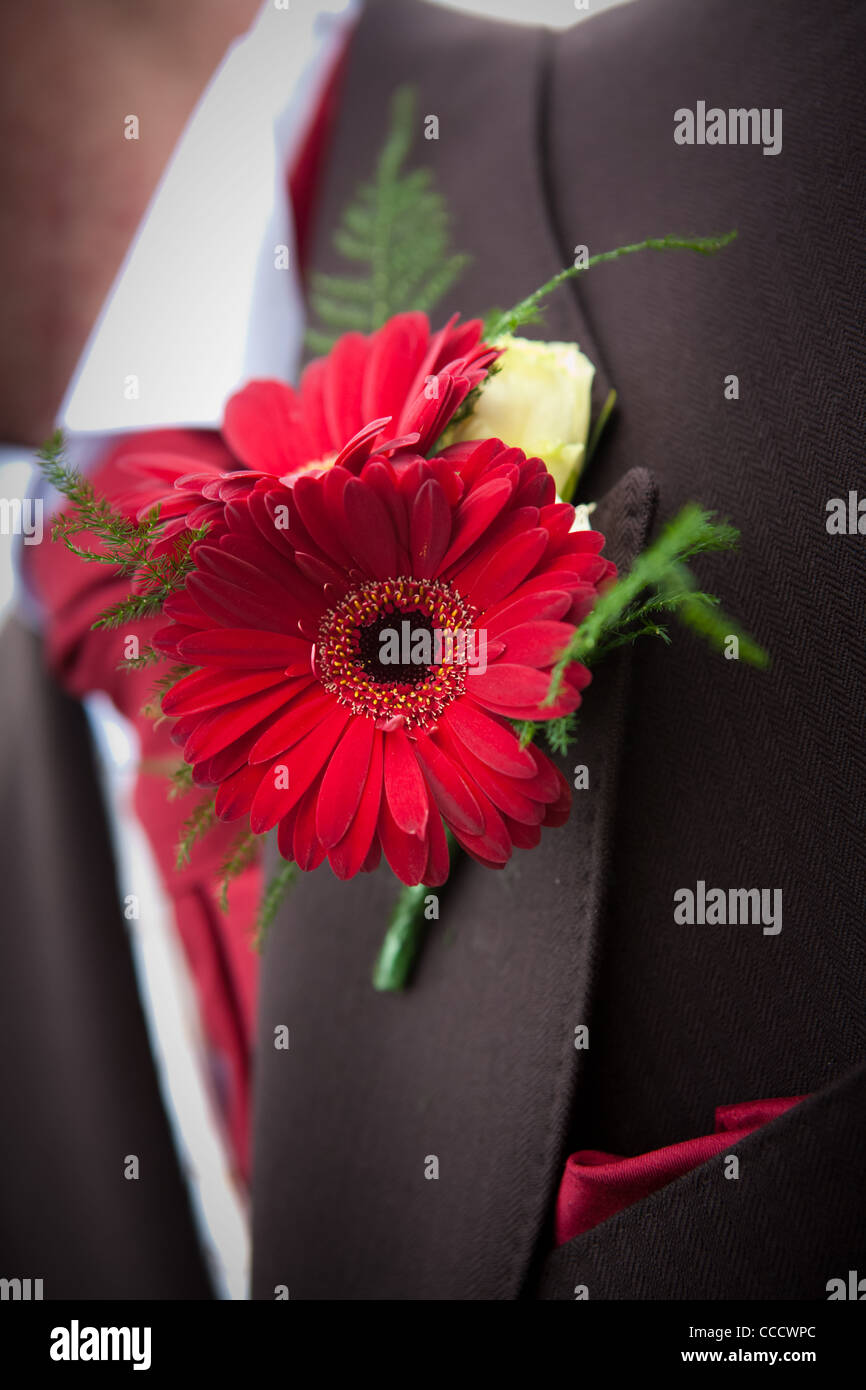 Wedding Button Hole Stock Photo - Alamy