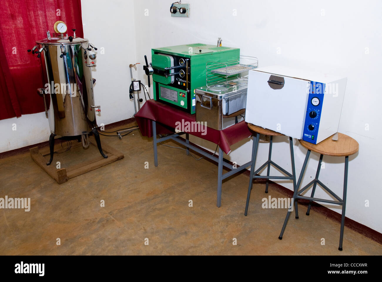 The cleaning and sterilising area at the Nekemte Eye Clinic Nekemte Eye