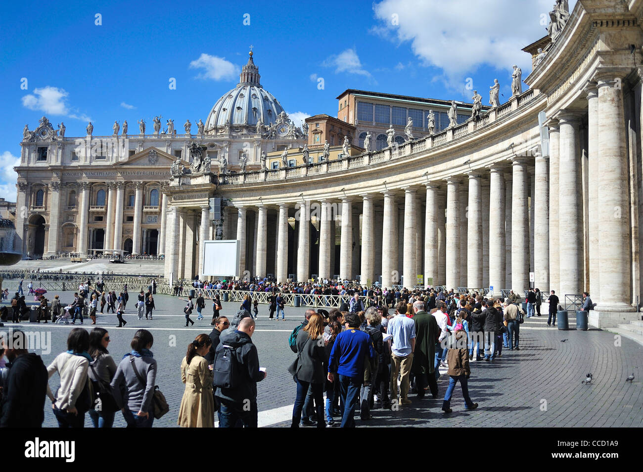 Citt‡ del Vaticano. Piazza San Pietro. Rome. Italy. Stock Photo