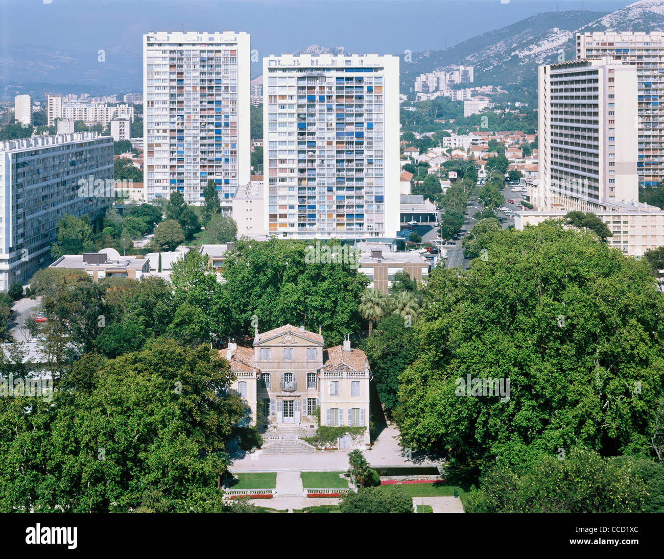 UNITE D?HABITATION VIEW FROM UNITE D?HABITATION Stock Photo