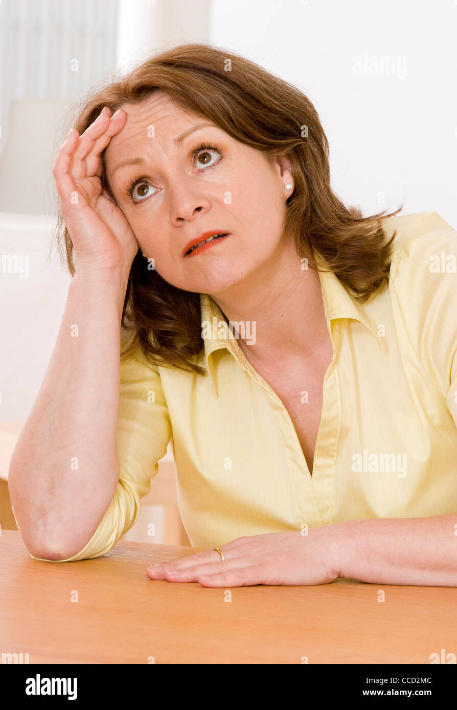 Woman suffering from a depression Stock Photo