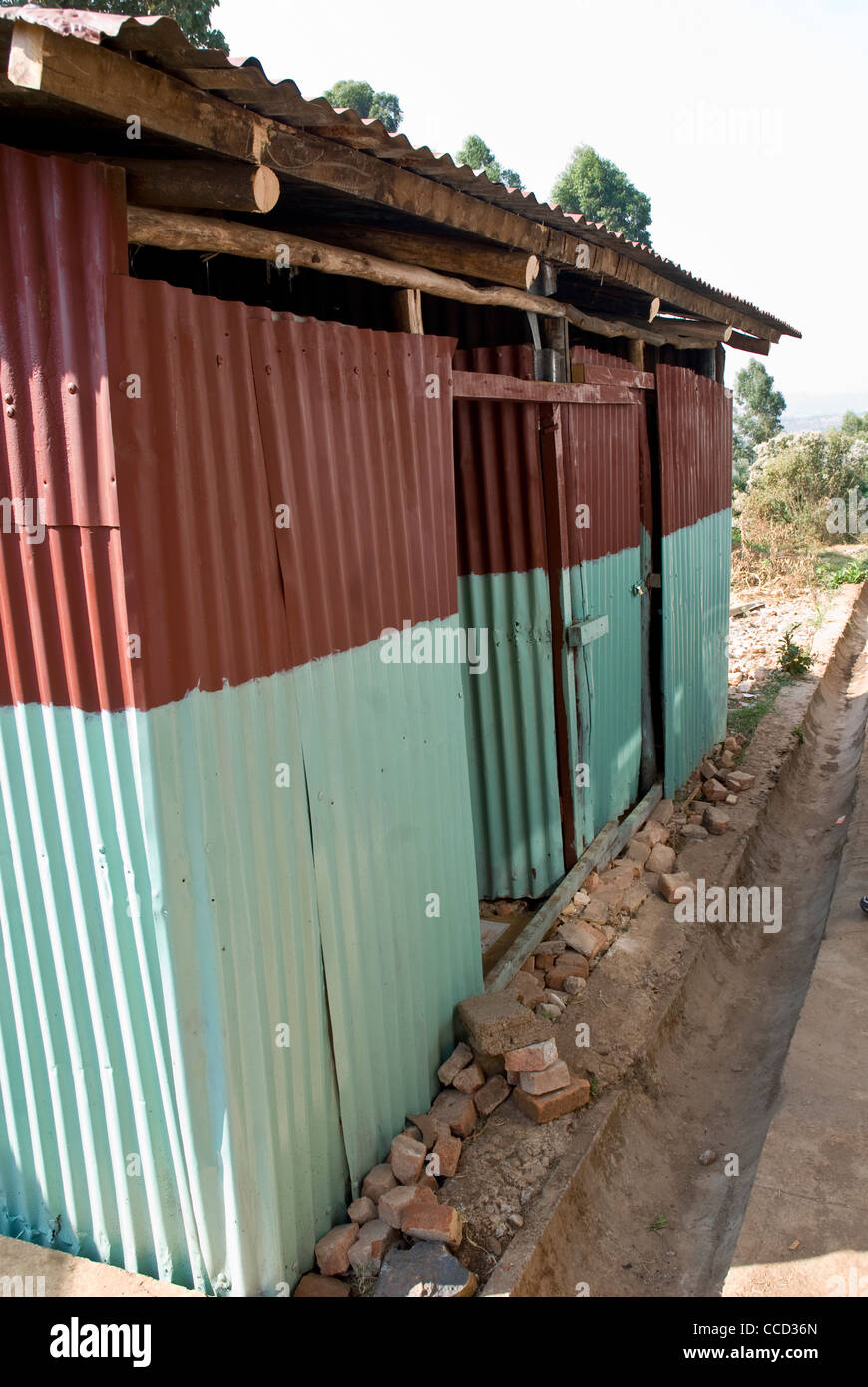The outside Toilets at Nekemte Hospital in Ethiopia on February 6, 2009