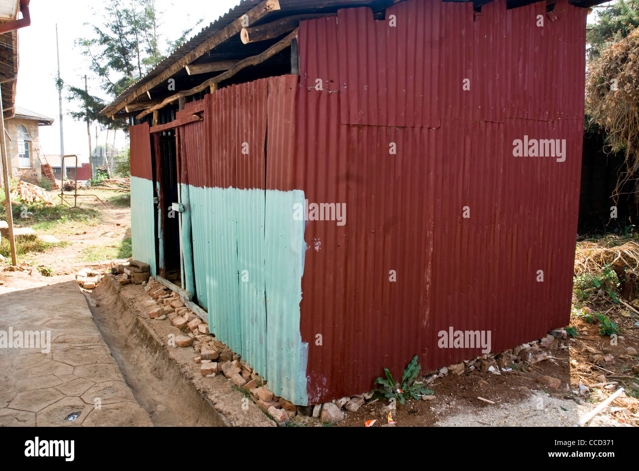 The outside Toilets at Nekemte Hospital in Ethiopia on February 6, 2009