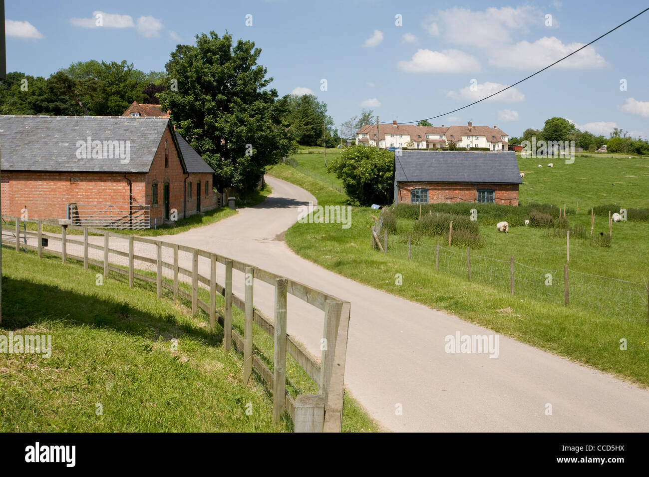 Linkenholt village part of the 2,000 acre estate in the Test valley, North Wessex Downs, North