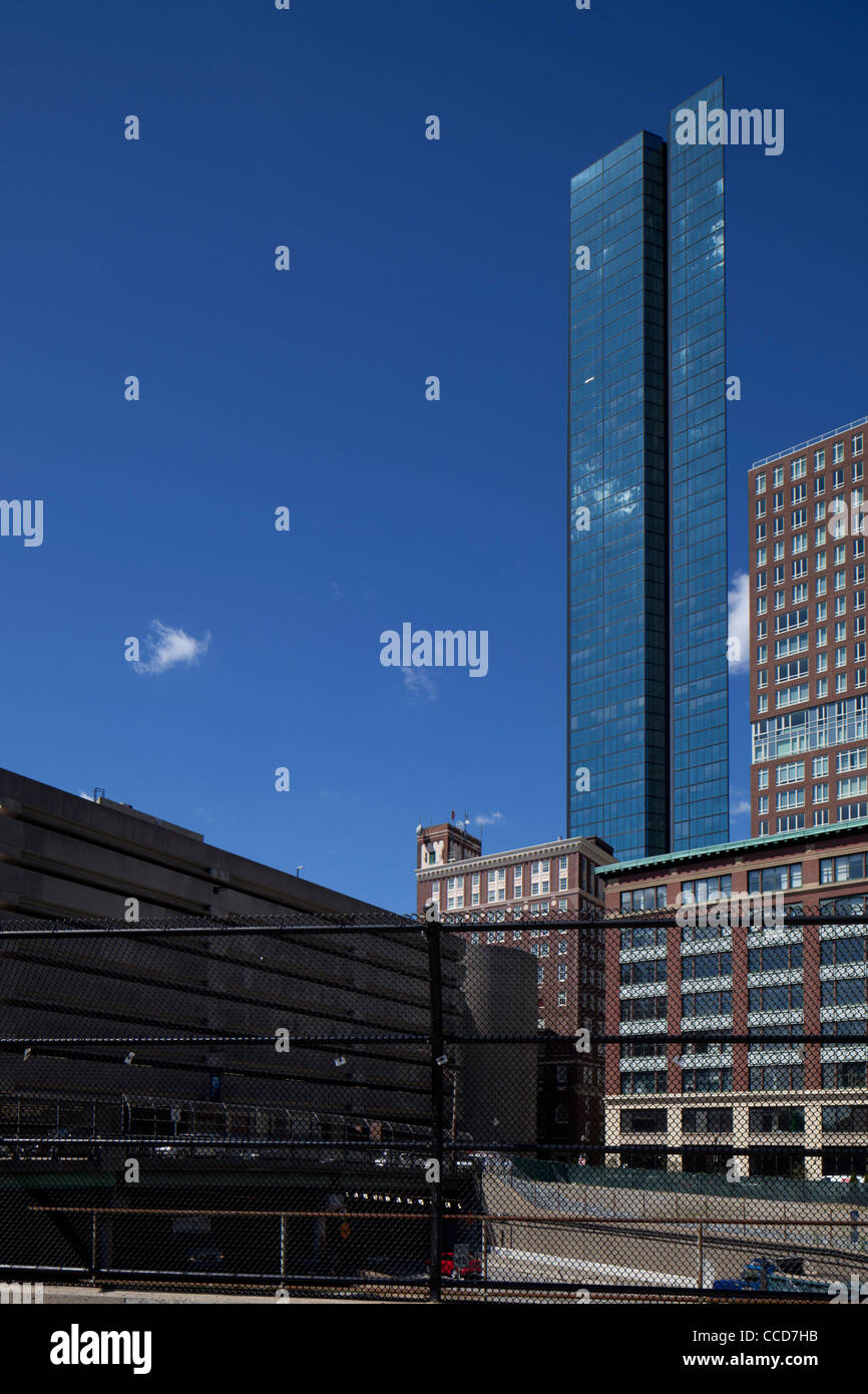 Boston city centre. John Hancock Tower Stock Photo Alamy