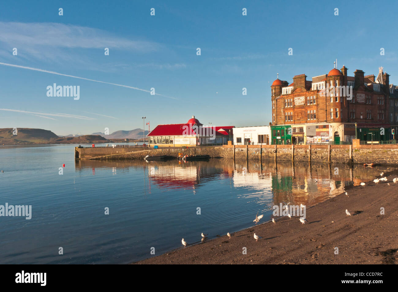 The Pier Oban looking over Oban Bay Argyll & Bute Scotland Stock Photo