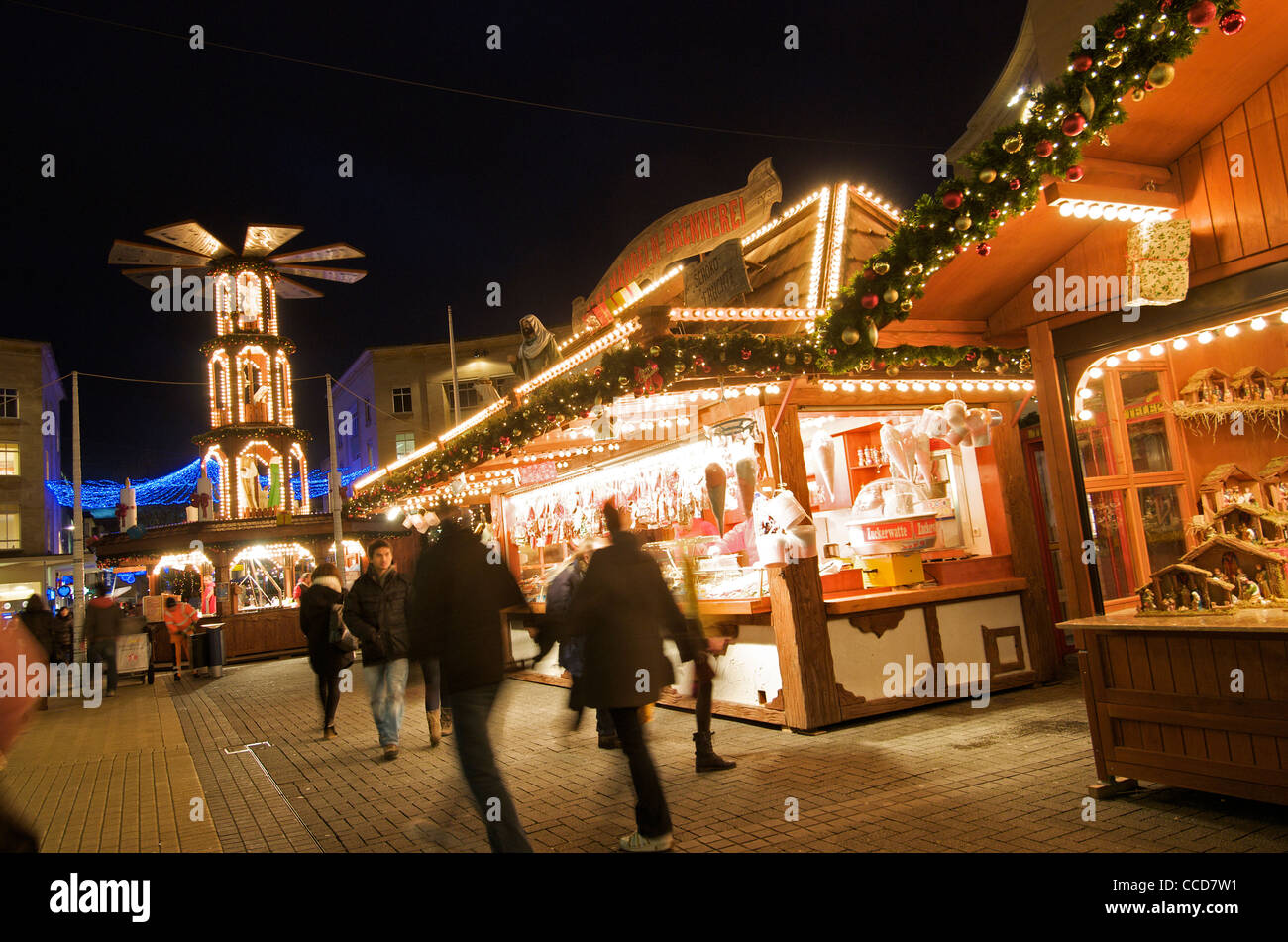Christmas market, Broadmead, Bristol, UK Stock Photo Alamy