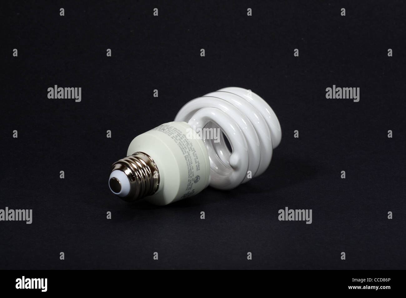 A compact fluorescent bulb isolated Stock Photo Alamy