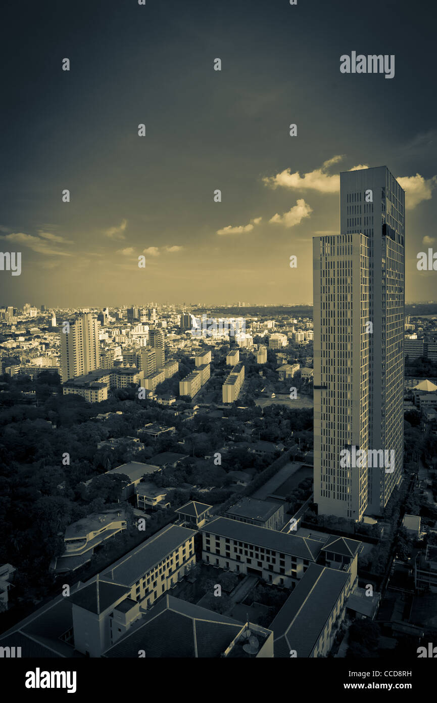 View over Bangkok skyline Stock Photo - Alamy
