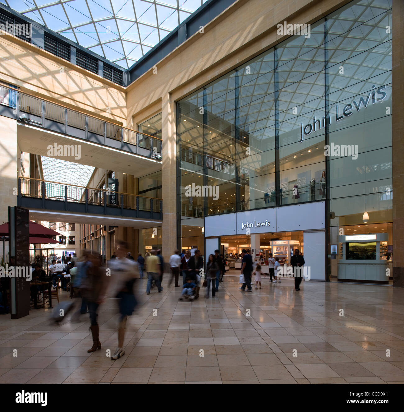 interior of the grand arcade, with john lewis Stock Photo Alamy