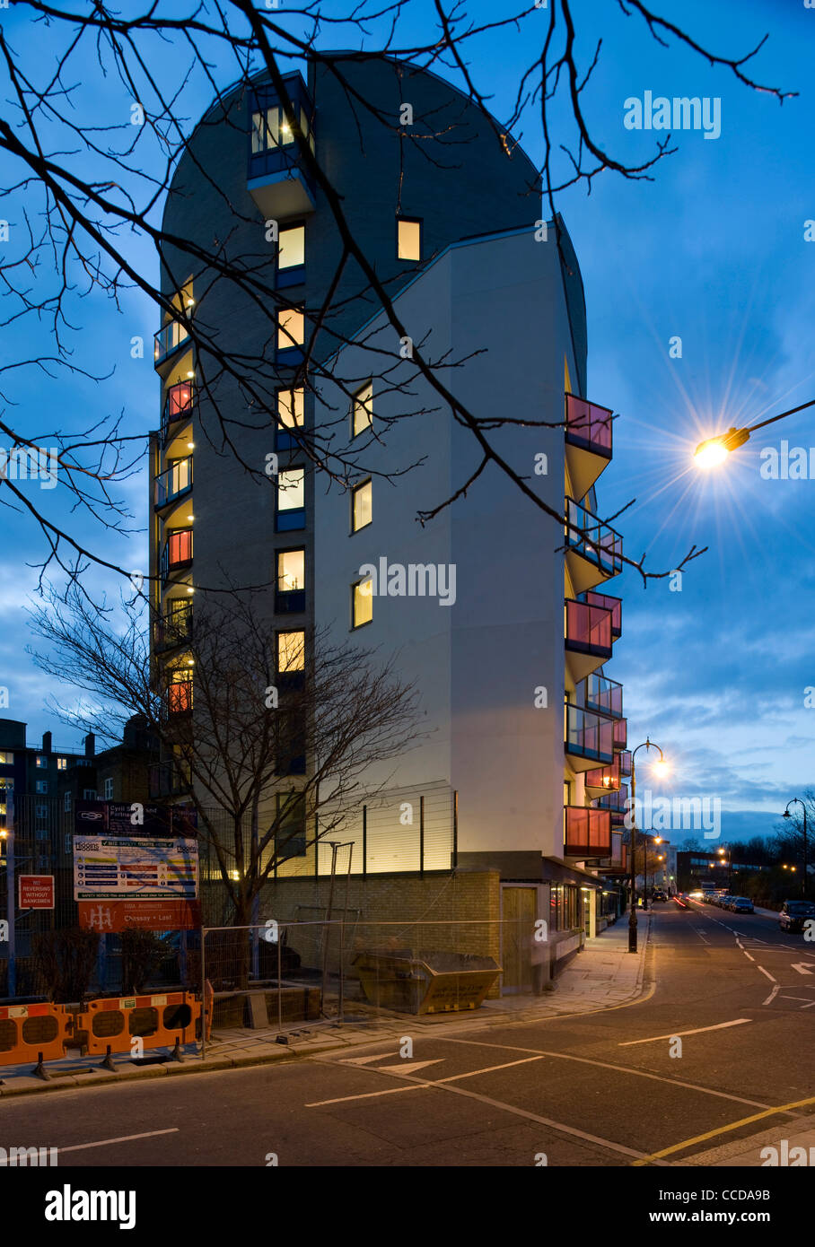 Residential Block In Camden, With 13 One Bed Units And 9 2 Bed Units Stock Photo