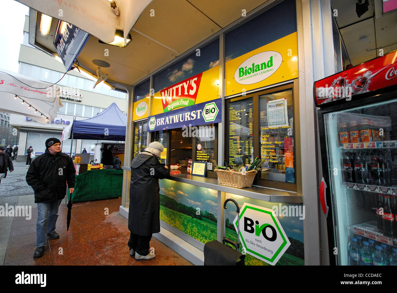 BERLIN, GERMANY. Witty's, a popular fast food stall specialising in